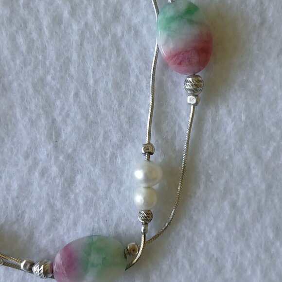 Sterling Silver Ruby Zoisite Bracelet - Picture 3 of 3